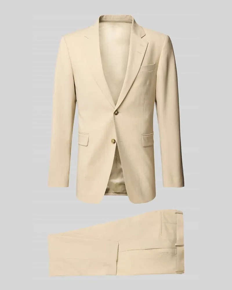 Tiger of Sweden Anzug mit Reverskragen Modell 'JUSTIN Beige
