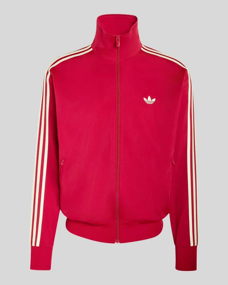 adidas Regular Fit Sweatjacke mit Logo-Stitching Modell 'FIREBIRD TT Bordeaux