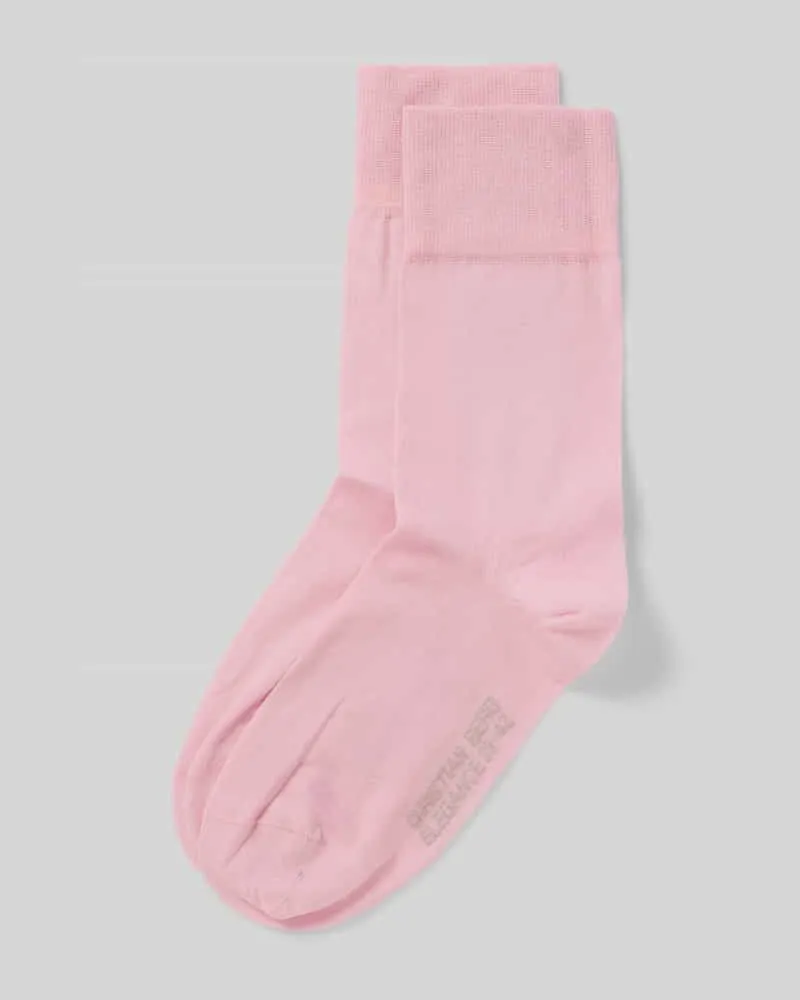 Christian Berg Socken mit elastischem Rippenbündchen im 2er-Pack Hellrosa