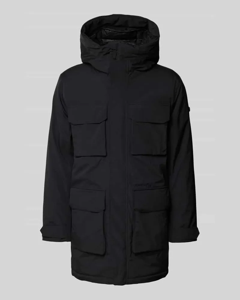 Didriksons 1913 Parka mit Pattentaschen Modell 'AIDEN Black