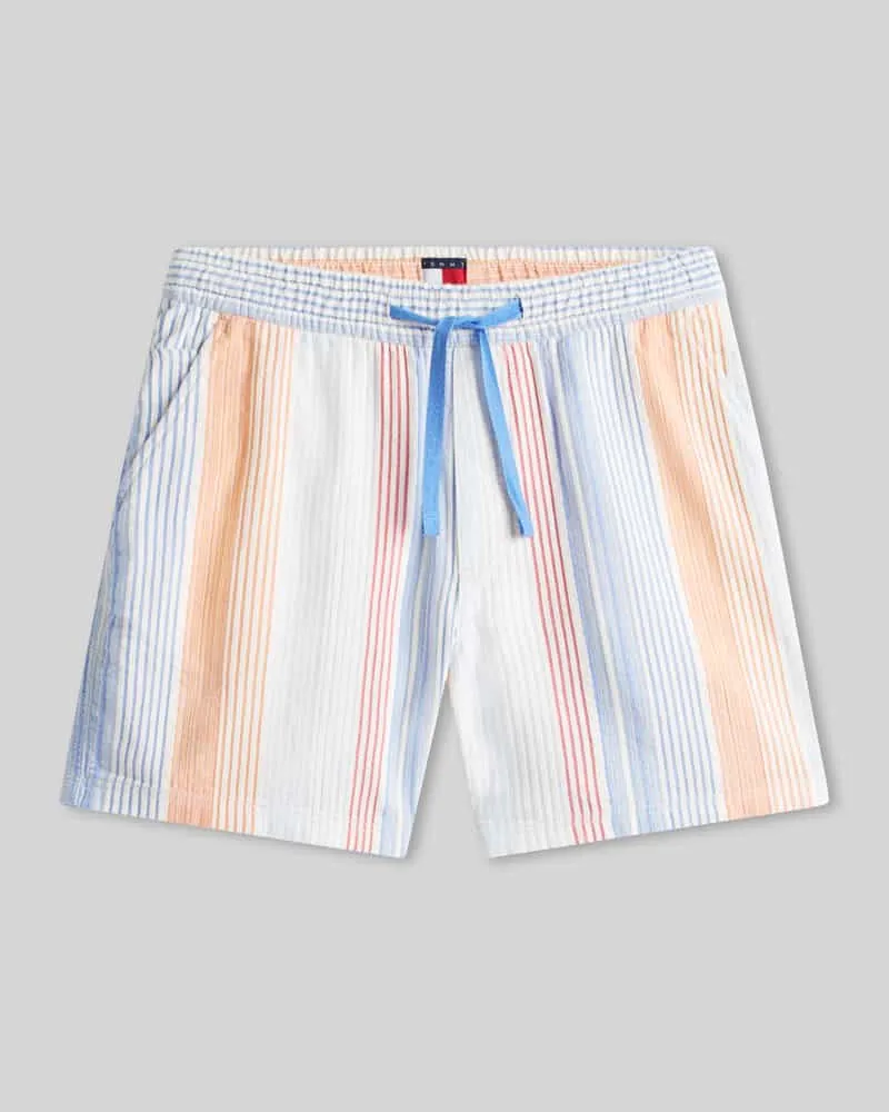 Tommy Hilfiger Relaxed Fit Shorts aus reiner Baumwolle Orange