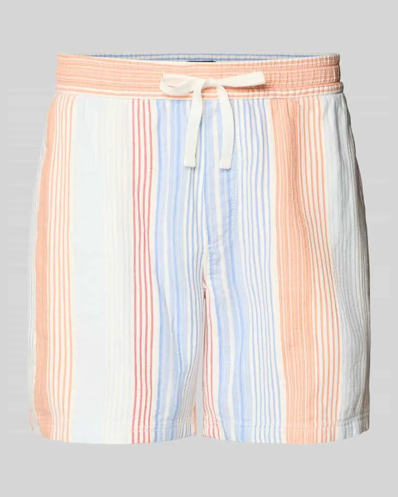 Tommy Hilfiger Relaxed Fit Shorts aus reiner Baumwolle Orange