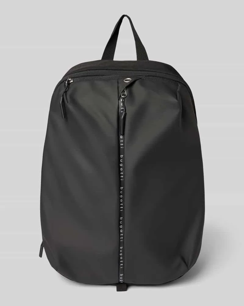 Bugatti Rucksack mit Label-Print Modell 'Blanc Black