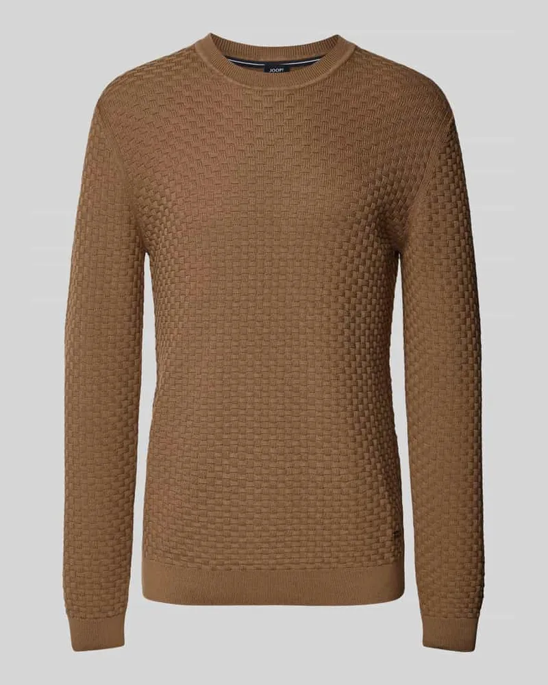 JOOP! Strickpullover mit Rundhalsausschnitt Modell 'Wanjo 