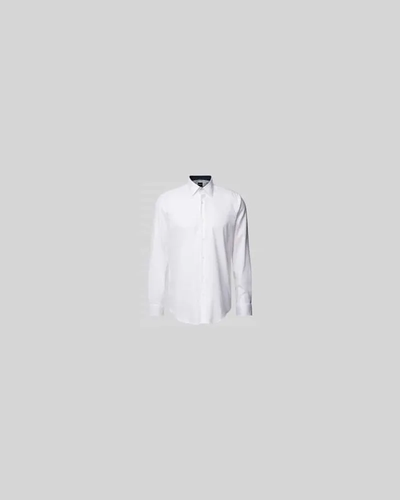 HUGO BOSS Regular Fit Business-Hemd mit Kentkragen