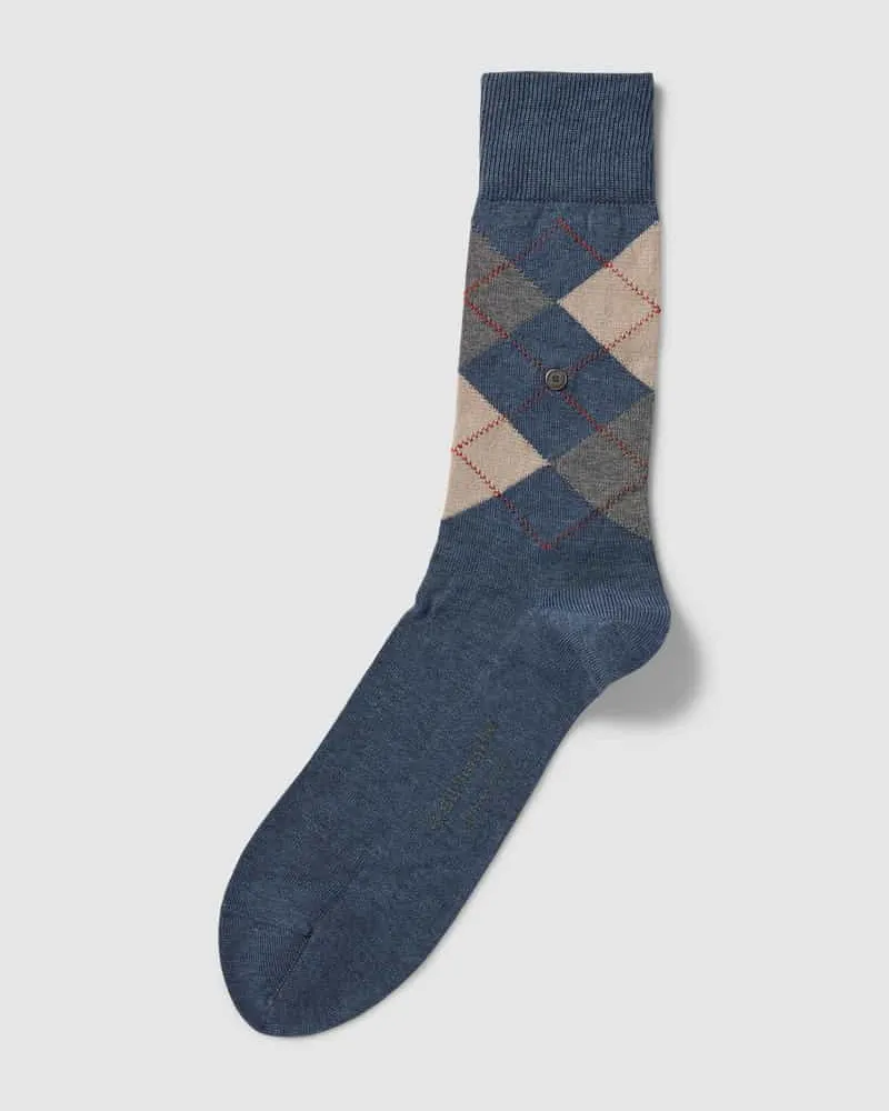 Burlington Socken mit Karomuster Modell 'MANCHESTER 