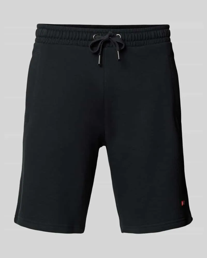 Christian Berg Shorts mit elastischem Bund Black