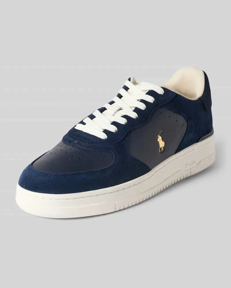 Ralph Lauren Sneaker aus echtem Rindsleder Dunkelblau