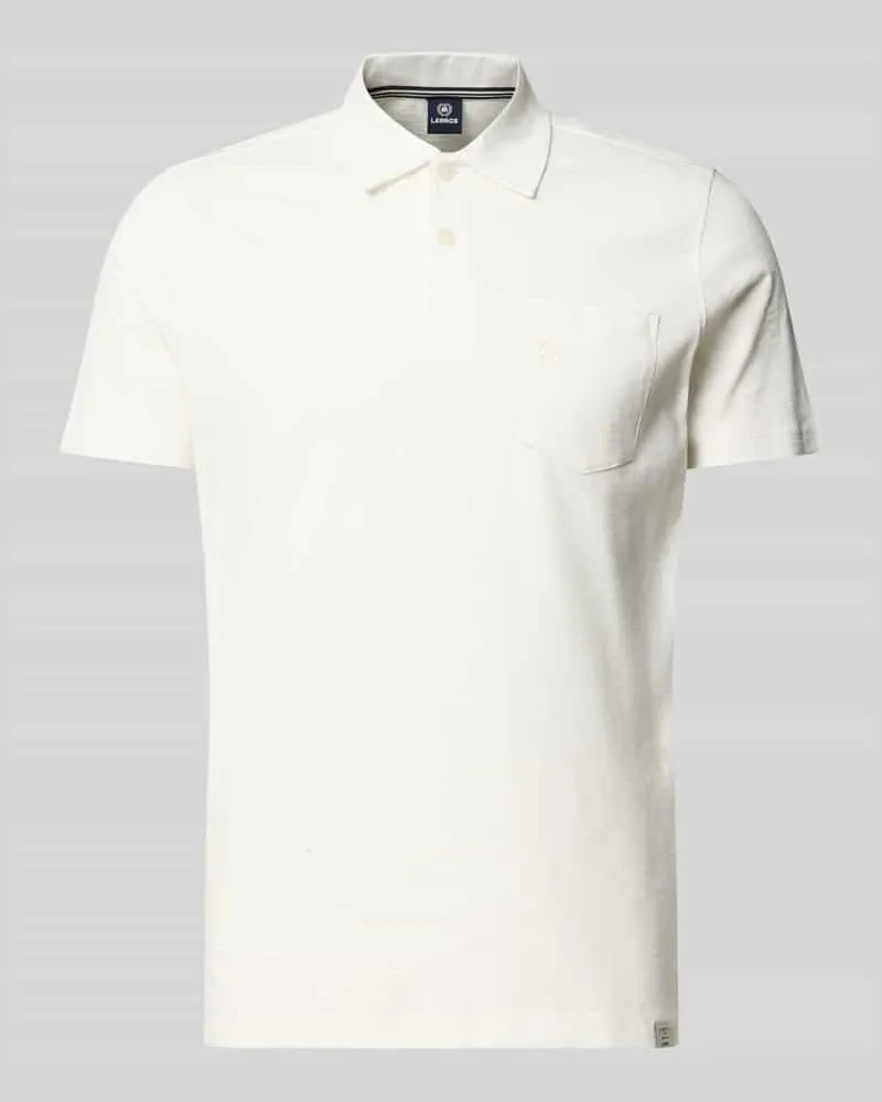 Lerros Regular Fit Poloshirt mit Brusttasche Weiss