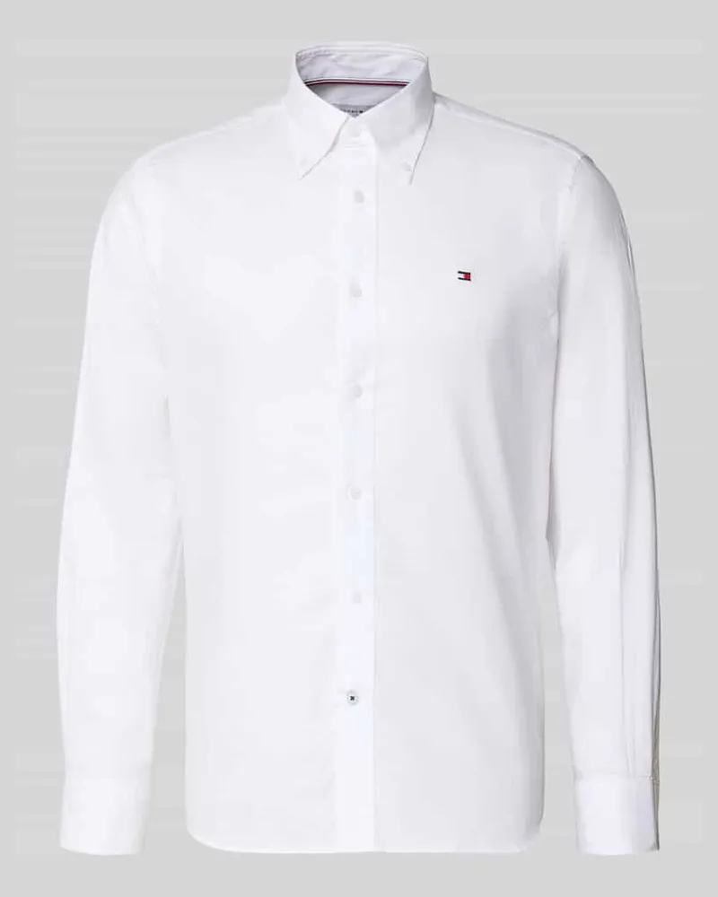 Tommy Hilfiger Regular Fit Freizeithemd aus reiner Baumwolle Weiss