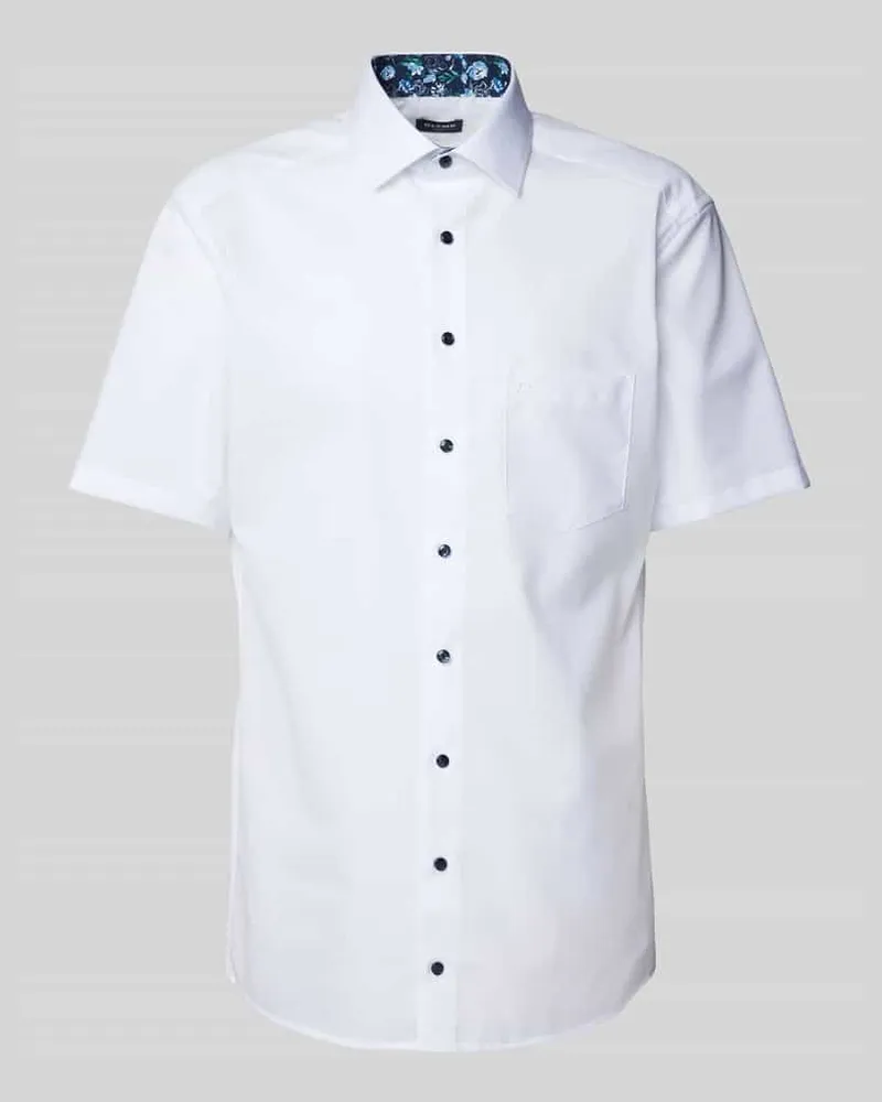 Olymp Modern Fit Business-Hemd mit 1/2-Arm Weiss