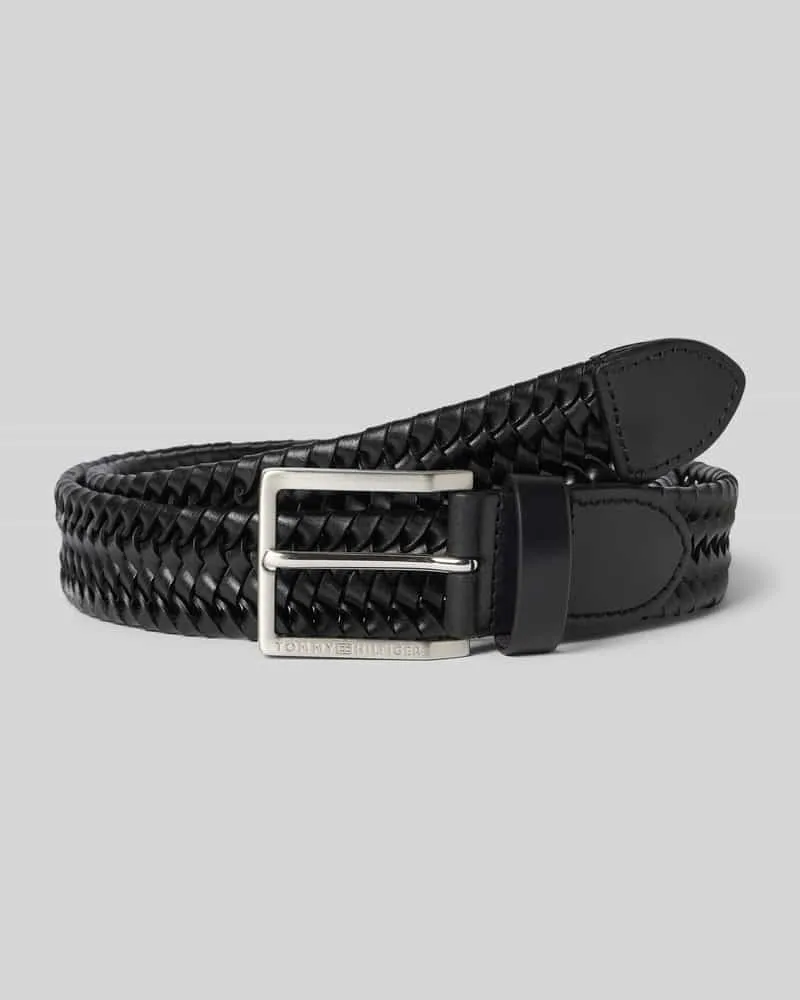 Tommy Hilfiger Gürtel in Flechtoptik aus echtem Leder Modell 'OLIVER WOVEN 3.0 Black