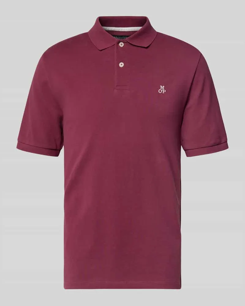 Marc O'Polo Regular Fit Poloshirt aus reiner Baumwolle Dunkelrot
