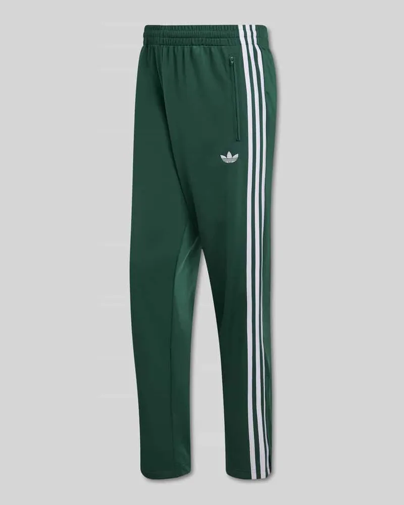 adidas Regular Fit Sweathose mit Logo-Stitching Dunkelgruen