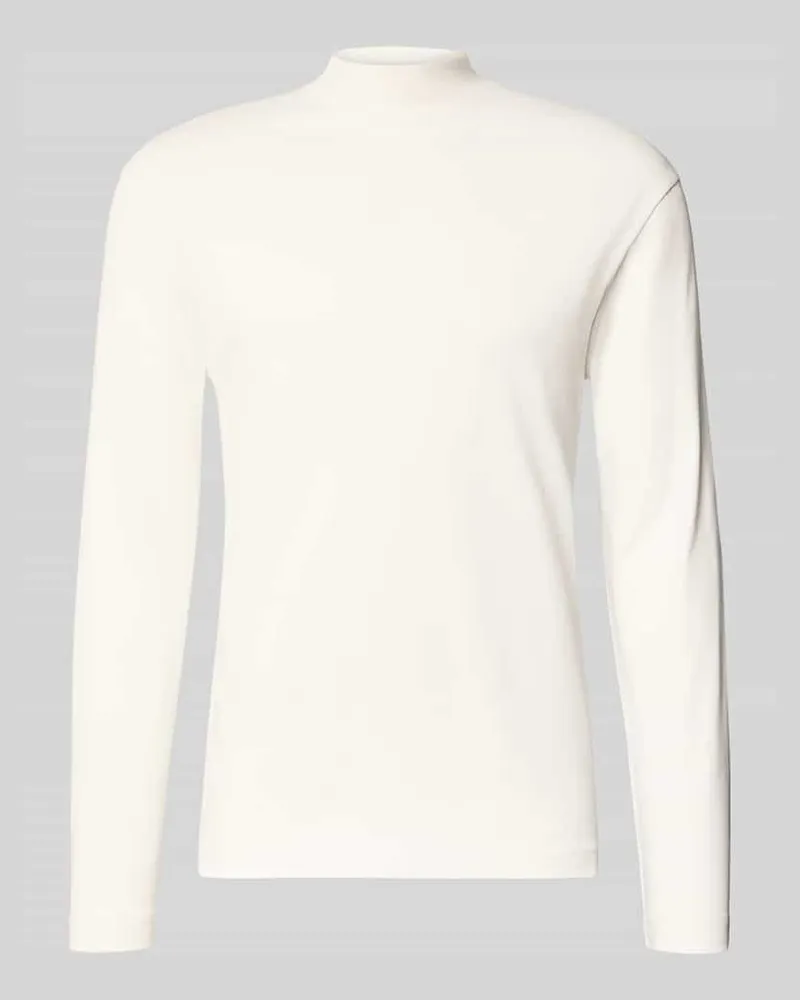 Drykorn Longsleeve mit Stehkragen Modell 'MORITZO Ecru