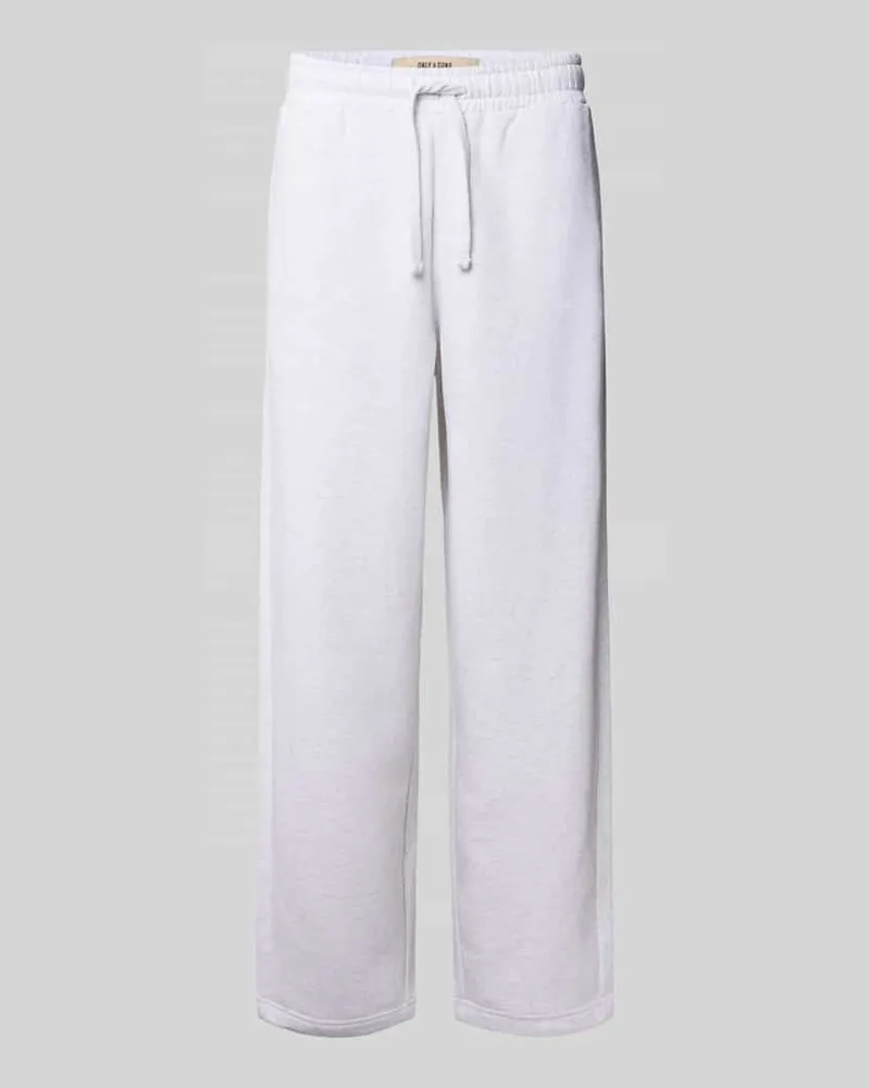 Only & Sons Regular Fit Sweatpants aus Baumwoll-Mix Modell 'CERES Hellgrau