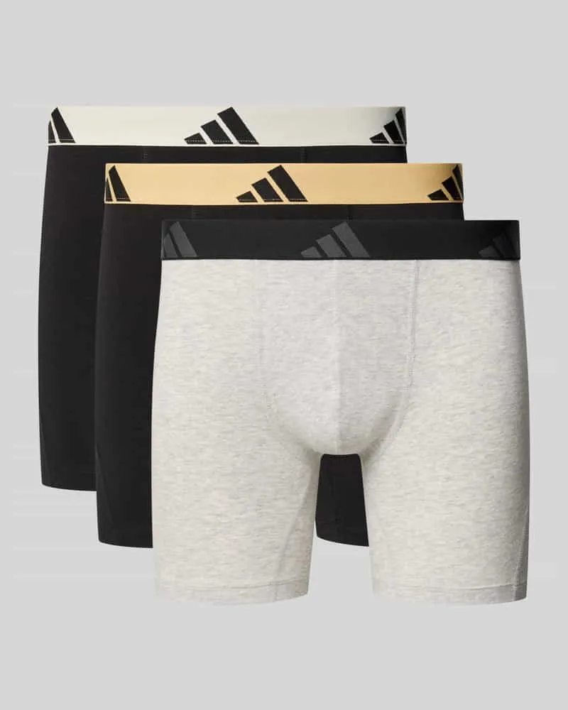 adidas Trunks im 3er-Pack aus Baumwoll-Mix Hellgrau
