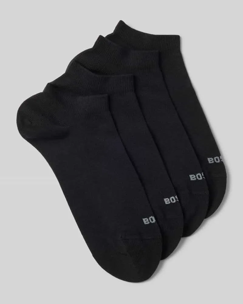 HUGO BOSS Sneaker-Socken aus Baumwoll-Mix im 4er-Pack Black