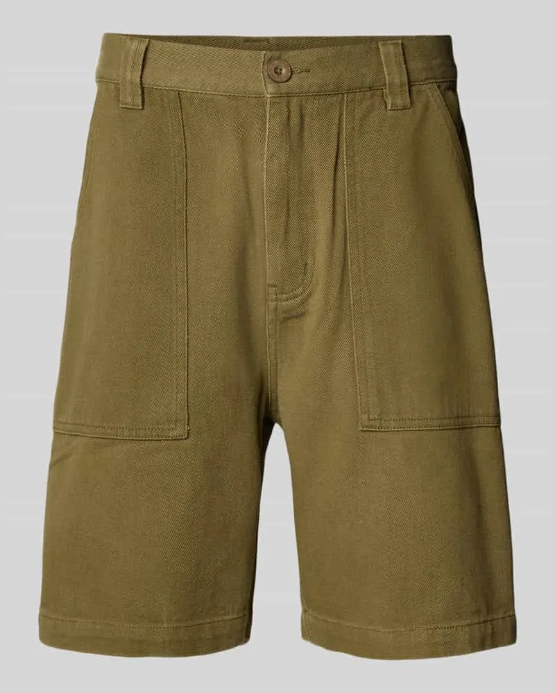 Santa Cruz Jeansshorts mit Eingrifftaschen Khaki