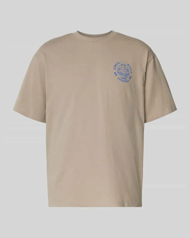 Edwin Jeans T-Shirt mit Label-Print Modell ' MUSIC CHANNEL 