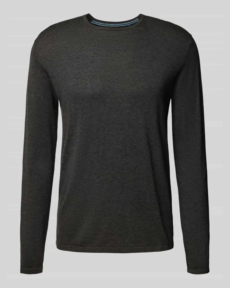 Christian Berg Regular Fit Pullover aus reiner Baumwolle in Strick-Optik 
