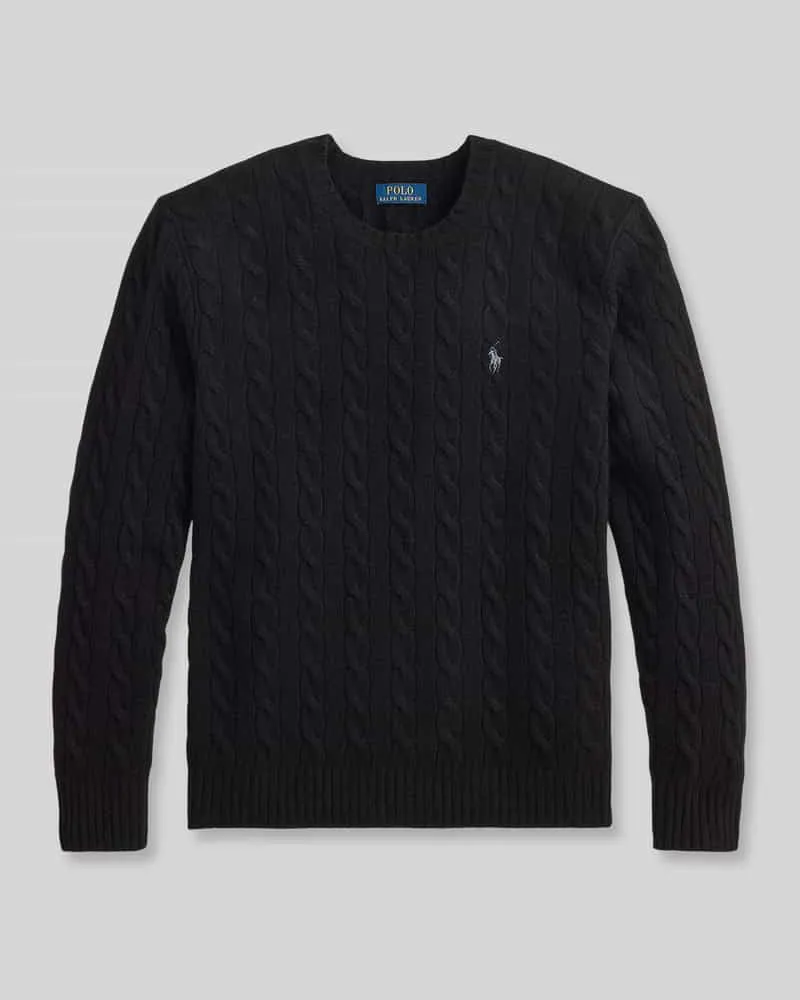 Ralph Lauren Regular Fit Pullover aus Woll-Kaschmir-Mix Black