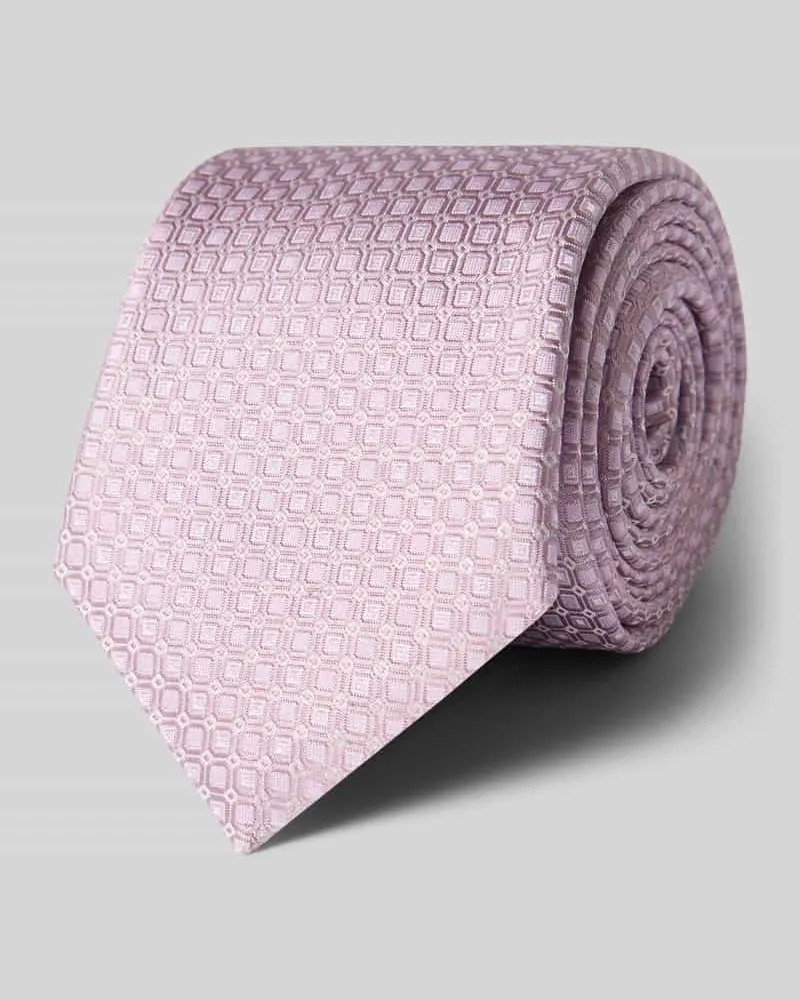 HUGO BOSS Krawatte aus Seiden-Mix Hellrosa