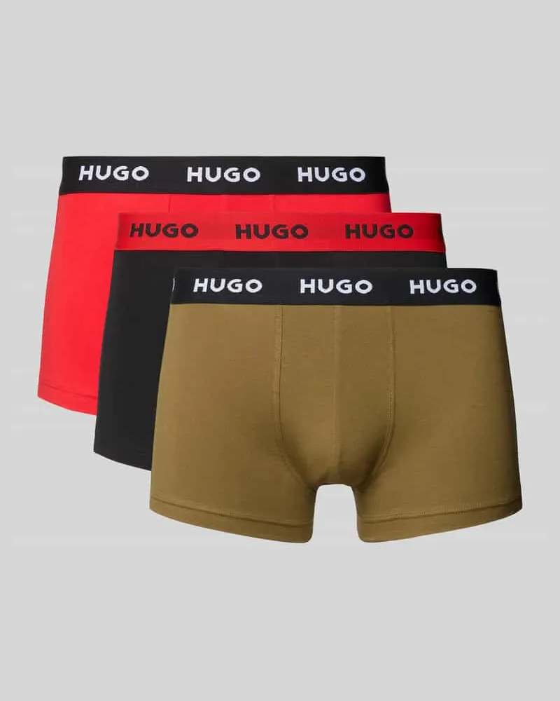 HUGO BOSS Trunks aus Baumwoll-Mix im 3er-Pack 