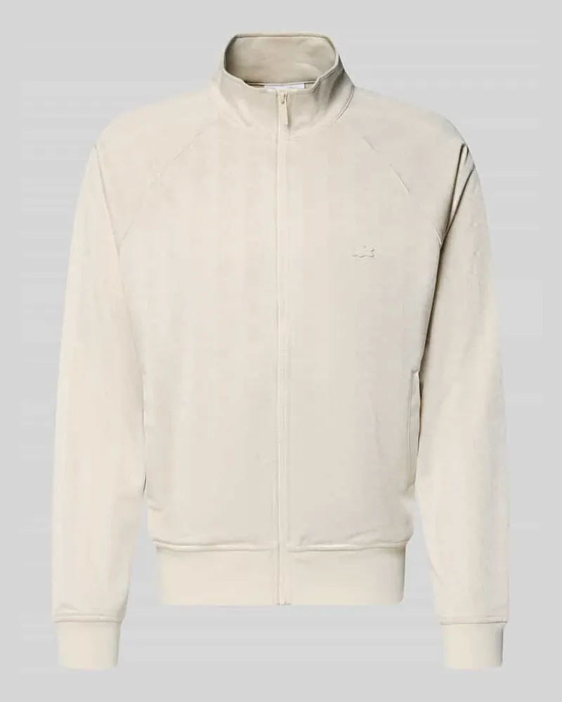 Lacoste Regular Fit Sweatjacke mit Logo-Patch Sand