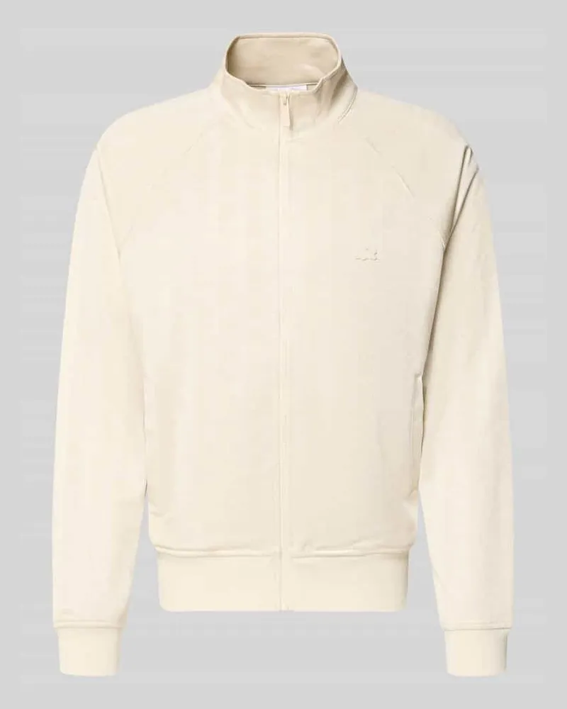 Lacoste Regular Fit Sweatjacke mit Logo-Patch Sand