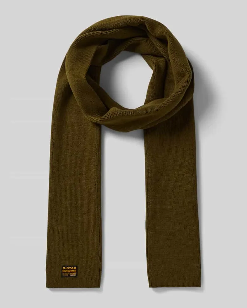 G-STAR RAW Schal mit Label-Detail Oliv