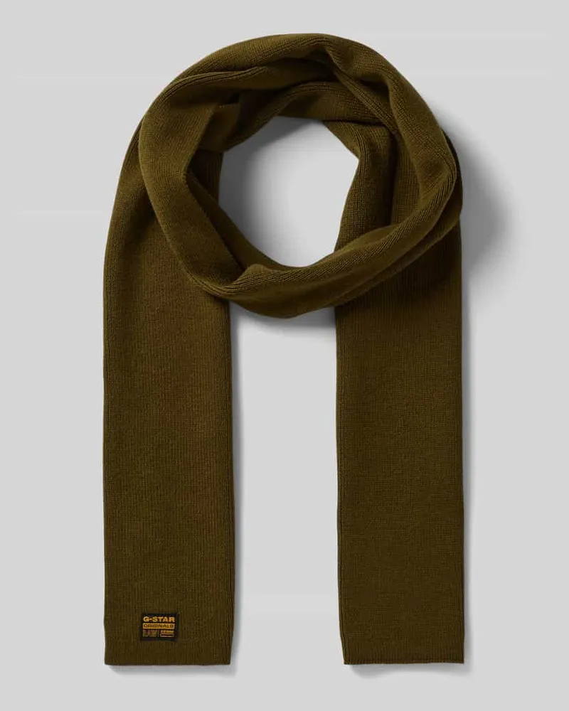 G-STAR RAW Schal mit Label-Detail Oliv