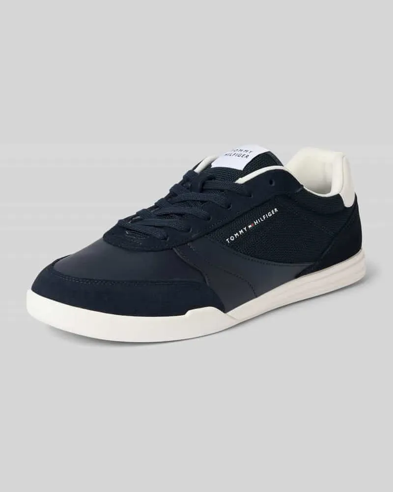 Tommy Hilfiger Low Top Sneaker aus Leder-Textile-Mix Modell 'LOPRO CUP MIX Dunkelblau
