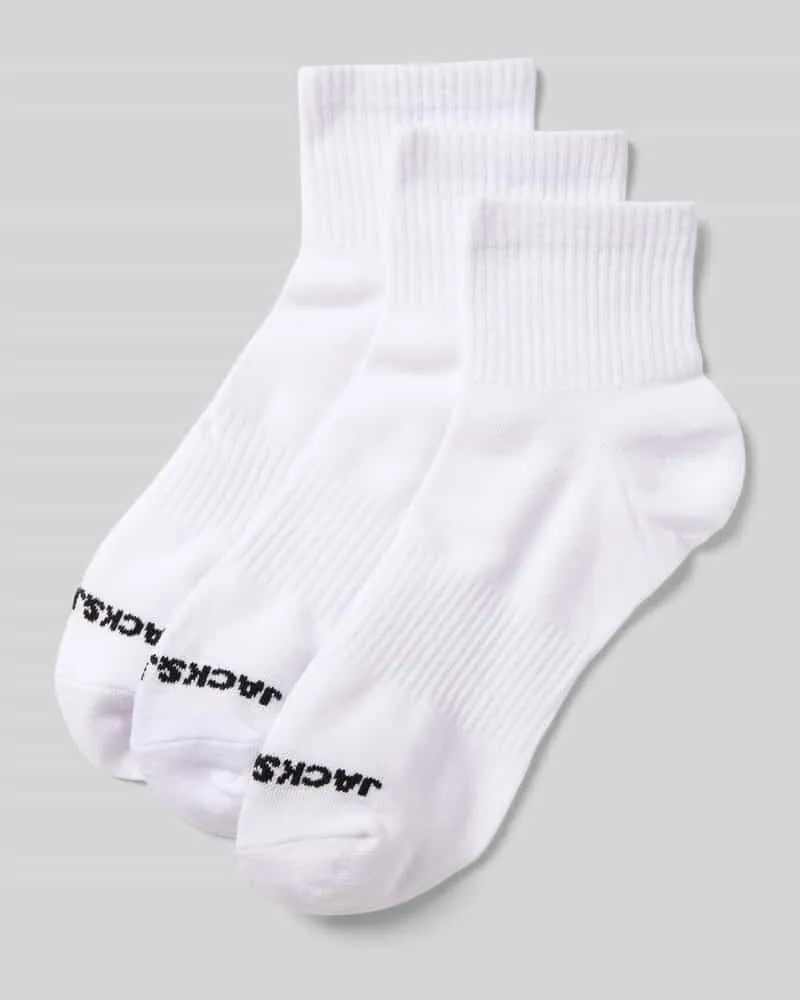 Jack & Jones Socken mit Label-Print Modell 'LUCA' im 3er-Pack 