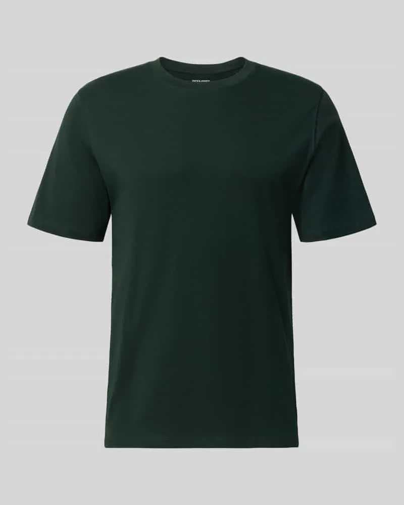 Jack & Jones T-Shirt mit Rundhalsausschnitt Modell 'ORGANIC Dunkelgruen