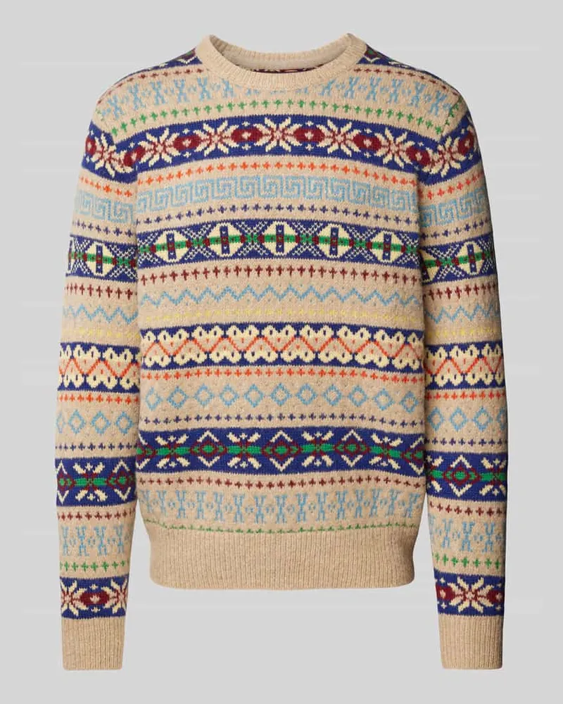 Ralph Lauren Wollpullover mit Alpaka-Leinen-Anteil Modell 'FAIRISLE 