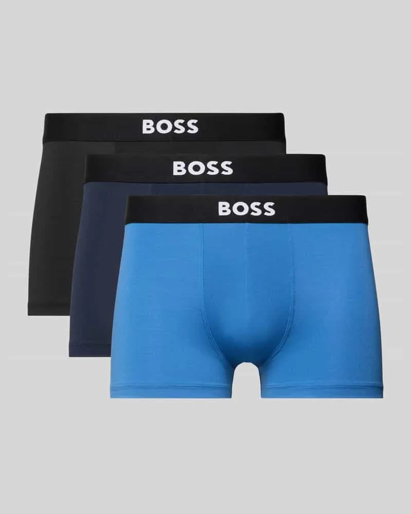 HUGO BOSS Trunks im 3er-Pack Modell 'MICRO ONE Blau