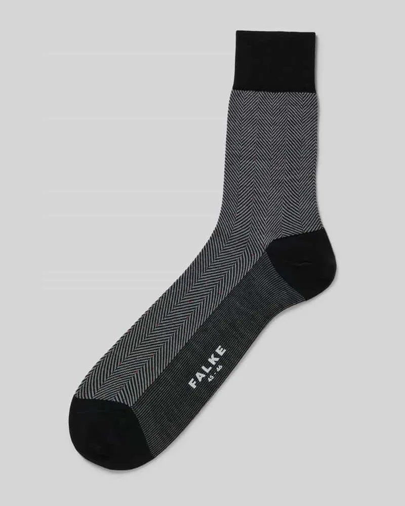 Falke Socken mit Label-Print Black