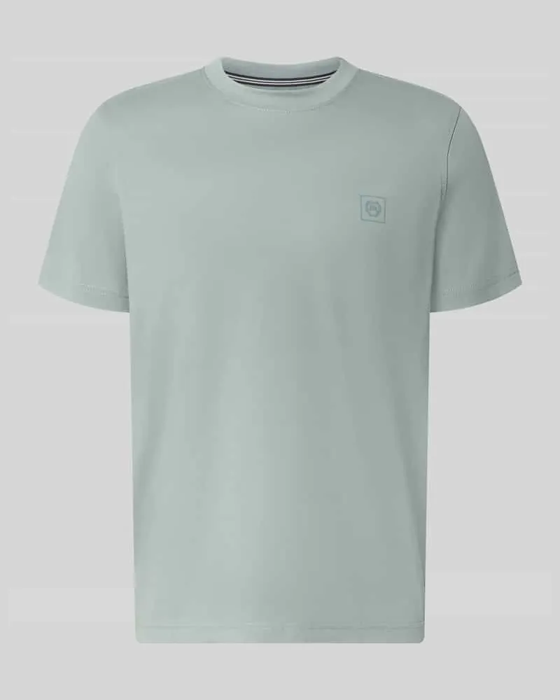 Lerros T-Shirt mit Rundhalsausschnitt und Logo-Print Graphit