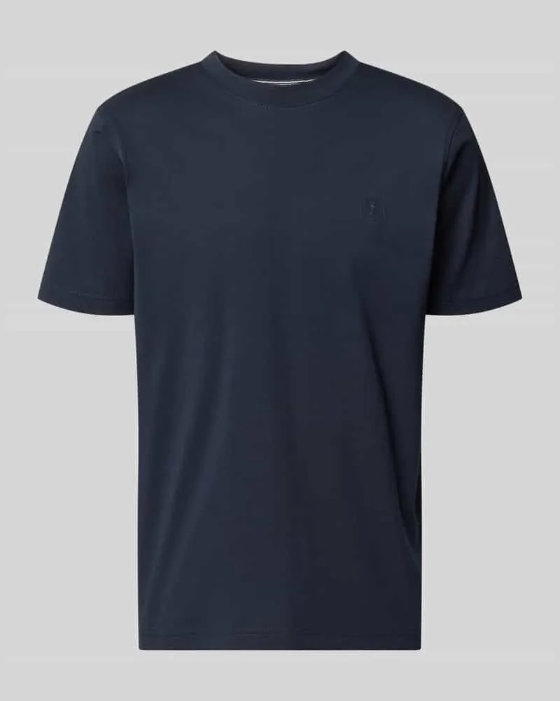 Lerros T-Shirt mit Rundhalsausschnitt und Logo-Print Graphit
