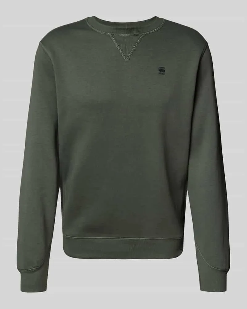 G-STAR RAW Sweatshirt mit gerippten Abschlüssen 