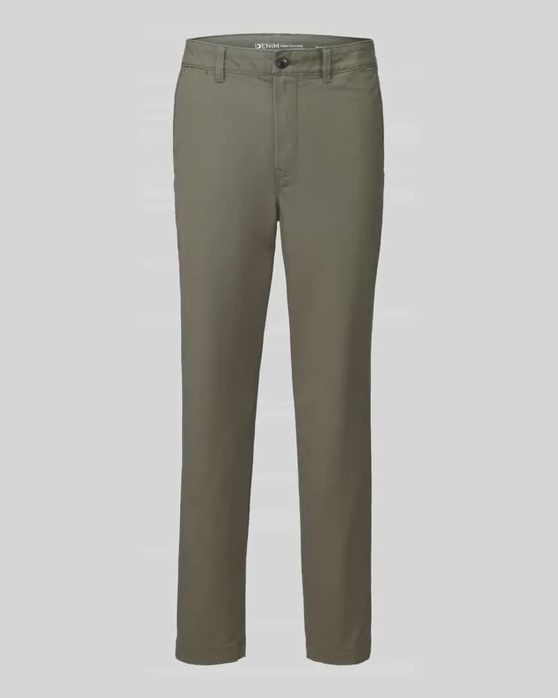 Tom Tailor Relaxed Fit Chino aus Baumwoll-Mix Oliv