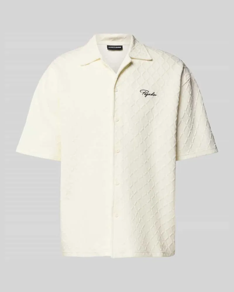 PEGADOR Relaxed Fit Freizeithemd mit Strukturmuster Modell 'Jovren 