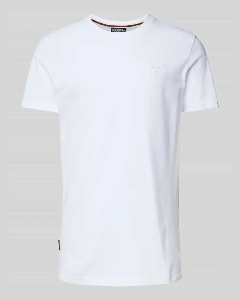 Superdry. T-Shirt mit Label-Stitching 