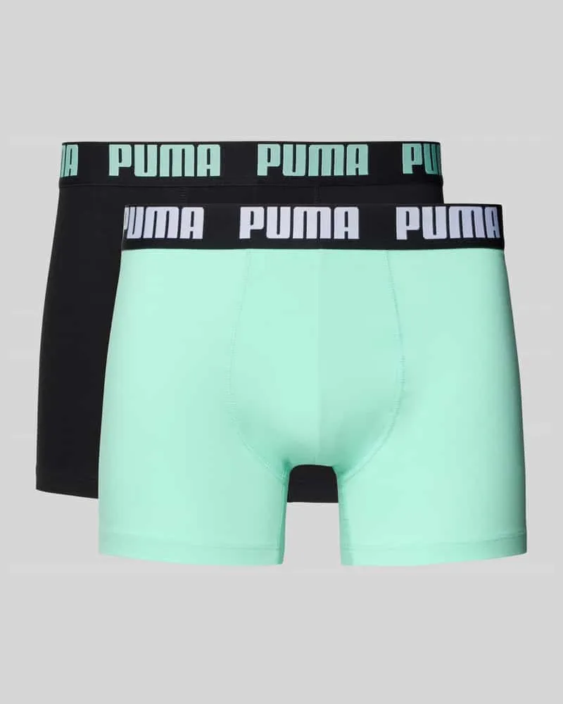 Puma Trunks aus Baumwoll-Mix im 2er-Pack Mint
