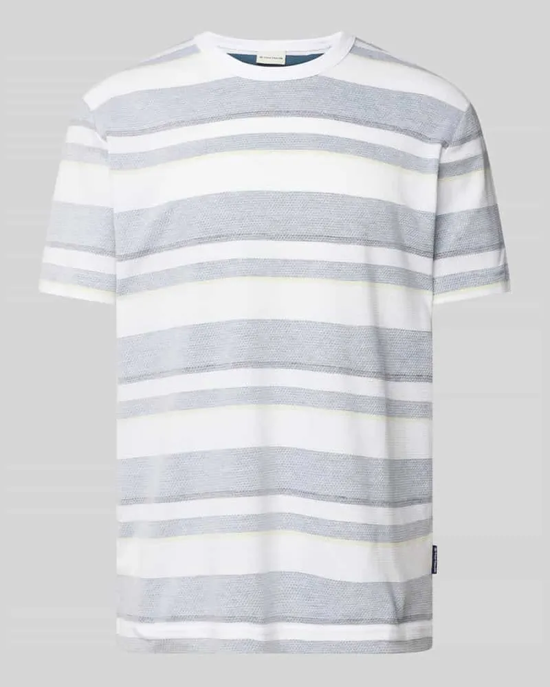 Tom Tailor Regular Fit T-Shirt aus reiner Baumwolle Blau