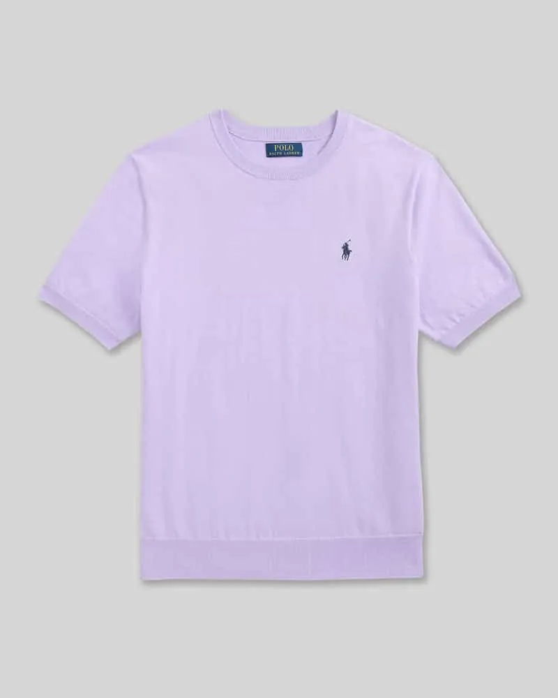 Ralph Lauren Regular Fit T-Shirt aus reiner Baumwolle Lila