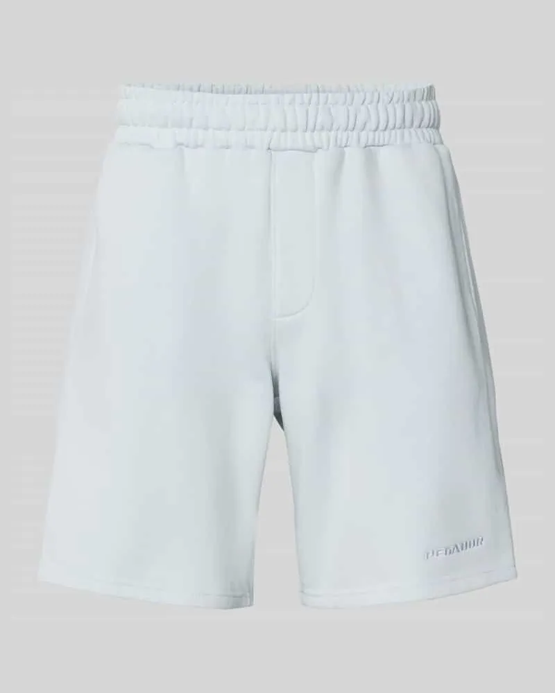 PEGADOR Relaxed Fit Sweatshorts mit Label-Stitching 
