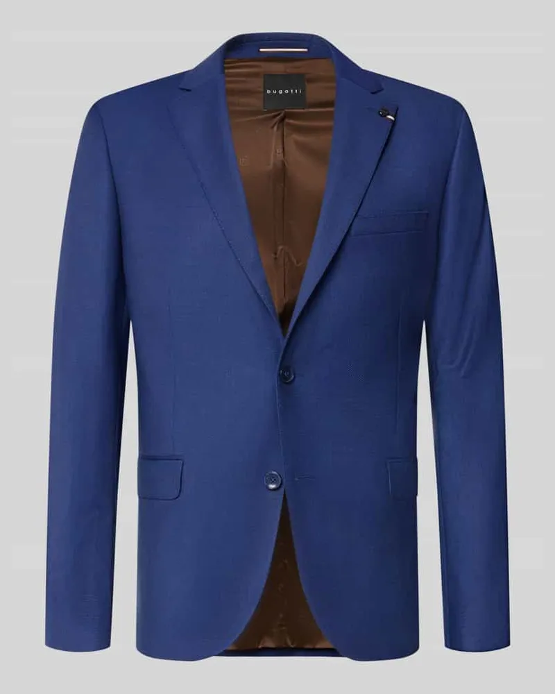 Bugatti Regular Fit Sakko aus Schurwoll-Mix Royal