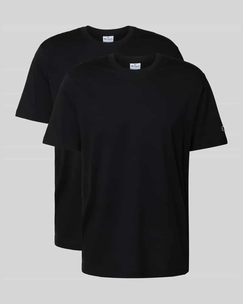 Champion T-Shirt mit Logo-Badge im 2er-Pack 